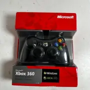 Genuine Microsoft Xbox 360 ‎Wired USB Controller For Windows Black BRAND NEW!