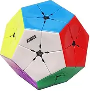 CuberSpeed Diansheng Kilominx M Magnetic 2x2 Megaminx stickerless Speed Cube 12 Sided Cube Megaminx stickerless Puzzle (Black internals)