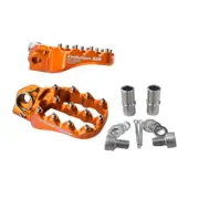 Fastway Evo Air Motorcycle Foot Pegs Kit Orange For KTM 250 XCW (EStart) 2017-18