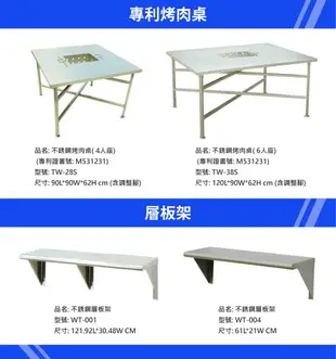 不鏽鋼工作桌 :TW-01SA: 耐重桌 餐車 移動桌 工作台 工具車
