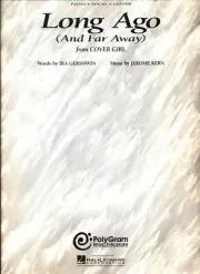 GERSHWIN KERN LONG AGO SHEET MUSIC PIANO/VOCAL/GUITAR AND FAR AWAY COVER GIRL