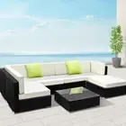 7PC Outdoor Lounge Setting Wicker Sofa Set Chair Table Patio Garden Furniture
