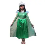 可愛的寶貝 萬聖節 表演服裝 大人冰雪奇緣公主裝愛莎(藍公主/綠公主)
