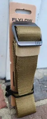 New Flylow SAXTON Belt, Canvas, Rugged, Maize Tan, Size S/M