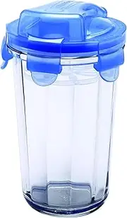 Glasslock Sports Diet Tempered Glass Shaker, 500 ml Capacity, Clear, RC-105