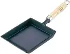 Iwachu Nambu ironware Cast iron Square Frying Pan Egg pan Made in Japan F/S