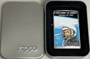 ZIPPO 1998 A RETURN TO ORBIT JOHN GLENN ASTRONAUT LIGHTER SEALED IN BOX 638S