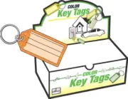 10 Pack - I.D. Key Tag, Split Ring, 100-Pk. -KB143-100