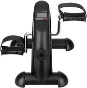 Mini Exercise Bike Portable Home Office Pedal Exerciser Arm and Leg Cardio Trainer Workout Machine Adjustable Resistance with LCD Display