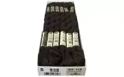 DMC Pearl Cotton Skein - Size 5 - #938 Ultra Dark Coffee Brown (12 skeins)