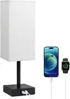 Bedside Lamp with USB Ports - Touch Control Table Lamp for Bedroom with USB C+A