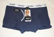 Bonds Mens Navy Ink Cotton Stretch GuyFront Trunk Brief Size L 95-100cm New