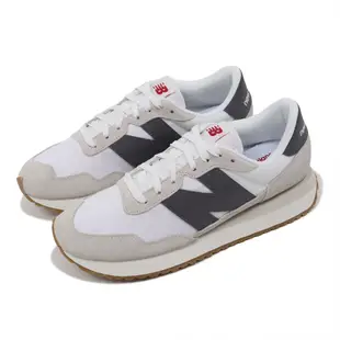 New Balance 休閒鞋 237 男鞋 女鞋 白 灰 拼接 復古 運動鞋 NB 紐巴倫 MS237CT-D