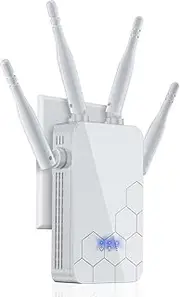 2025 WiFi Extender Internet Booster, Repeater Wireless Routers Amplifier, Mesh Wi-Fi 80% Faster, Support More Network Devices at Home, 1-Tap Setup