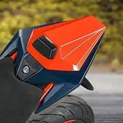 Lorababer Motorcycle Rear Solo Seat Cover Passenger Pillion Seat Cowl Compatible with K.T.M RC390 RC 390 RC-390 2022-2023 Back Seat Fairing Tail Section Cover Seat Hump (Orange)