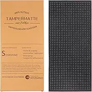 KYONANO Silicone Coffee Mat - 32x15cm Non-Slip Drying Mat - Food Safe Silicone Expresso Tamper Mat - Coffee Accessories for Barista, Home Coffee Bar, Kitchen Office Bar Worktop
