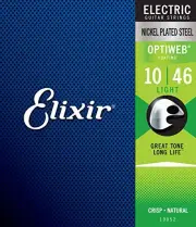 Elixir Nickel Plated Steel With Optiweb Coating Electric Guitar Strings 19052