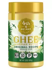 4th & Heart Original Grass-Fed Ghee Clarified Butter Keto Pasture Raised Lact...
