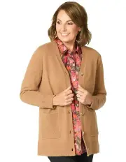 [Fella Hamilton] Austin Buttons Cardigan in Brown