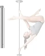 Stripper Pole,Dance Pole， Spinning/Static Dance Pole, Portable Home Pole Dancing Pole for Woomen, Optional Extensions Extension(12.5cm(4.9 in) Extension Tube)