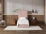 My Style Framed Headboard & Slimline Base - Single / Rosewater / Gas Lift Base