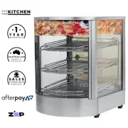 Pie Food Warmer Hot Display | 40 Small Pies | Commercial Showcase Cabinet