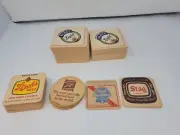 Vintage Lot of 130 Cardboard Beer Coasters Pabst Light, Stroh's
