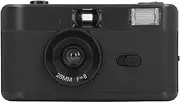 Film Camera 35MM, Reusable Film Camera with Flash, Retro Film Camera Supports 135 or 35MM Black and White or Color Film, 28MM F/8 Lens 1/120s Shutter Speed (Black)