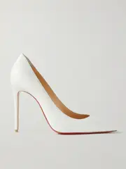 [Christian Louboutin] Christian Louboutin - Kate 100 Leather Pumps - White - IT42 IT 42 White