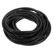 1/2 Inch x 50 Ft Split Wire Loom Tubing , Guard Convoluted Flex, Black