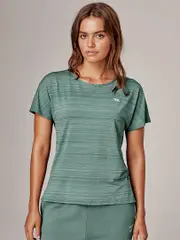 Lightweight Workout Tee. Running Bare Activewear Top.