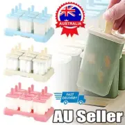 Pack Ice Lolly Cream Maker Mold DIY Popsicle Mould Frozen Yogurt Icebox ZQ