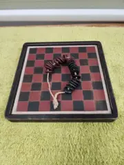 Wooden Checkers Board Game