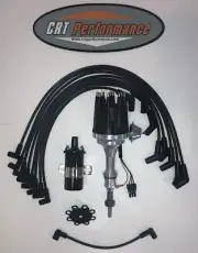 small cap FORD 5.0L 302 EFI to Carb Conv HEI Distributor + 45K COIL + USA WIRES