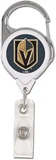 NHL Vegas Golden Knights Badge HolderPremium Retractable Badge Holder, Team Colors, One Size