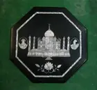 18 Inches Octagon Marble Coffee Table Top MOP Inlay Work Side Table for Office
