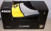 Pittsburgh Penguins FOCO NHL SLIPPERS New Size Mens Medium 9-10