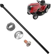 738-05078 Steering Rod Shaft 5/8 Spline & 941-04124 Hex Flange Bearing - by HuthBrother, Compatible with MTD 938-05078 CLT38G CLT42G CLT42H CLT46CVT LT4200 & More, for Troy Bilt TB42 TB46