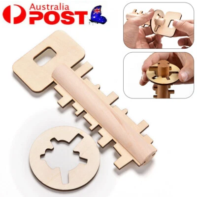 IQ Test Toys Intelligence Developement Game Burr Puzzle Unlock Key Magic Gift