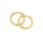 9ct Gold 8mm Plain Sleepers