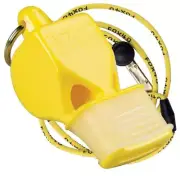 YELLOW Fox 40 Classic CMG Whistle Official Coach Safety Alert Rescue W/ LANYARD