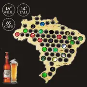 Brazil Beer Cap Map