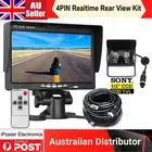 7" HD Screen Monitor Remote 4PIN Sony Sensor Reversing CCD Camera Truck Caravan