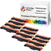 3 Sets BCMY Compatible Toner Cartridge for Brother TN-253 TN-257 TN253BK TN257C TN257M TN257Y (2,500/2,300 (B/CMY) pages) for DCPL3510CDW HLL3230CDW HLL3270CDW MFCL3745CDW MFCL3750CDW MFCL3770CDW