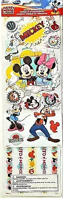 DISNEY Mickey Minnie Mouse Donald Daisy Goofy Pluto Friends Stickers Multipack