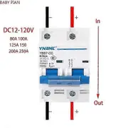2P 100A 125A 150A 200A 250A DC Circuit Breaker 12V 24V 36V 48V 60V 72V 96V 120V Circuit Breaker Solar Cells RV Battery System