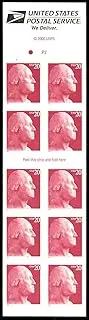 George Washington Full Pane of Ten 20 Cent Stamps Scott 3482