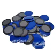 50PCS 58mm Blue Car Rubber Wired Tyre Puncture Repair Mushroom Plug Patch KIT