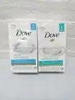 2 Dove Gentle Exfoliating Sensitive Bath Bar Soap 6 Individual 3.75oz Bars Mixed