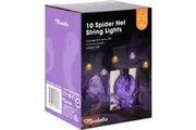 Mirabella 10 Spider Net String Lights Orange & Purple LED each